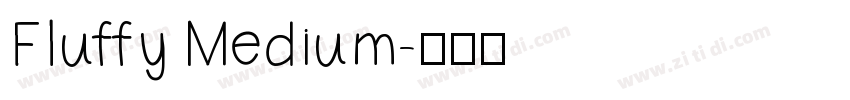 Fluffy Medium字体转换